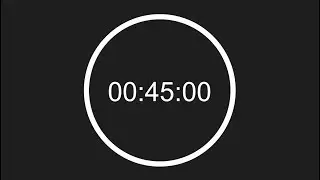 ⏰ 45 Minute Timer with Circular Progress Bar: Stay Focused with End Alert 🔔