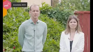 PwC:s Fredrik Lundberg och Evelina Anttila fr&aring;n Wellstreet - Almedalen 2023