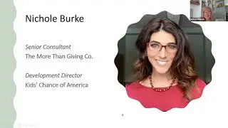 Give Back Better Webinar: Beyond Events - Establishing an Annual Giving Program