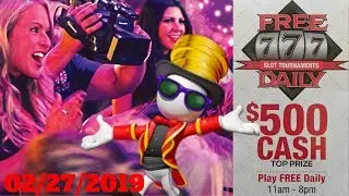 Daily Slot Tournament🎰 02/27/2019 Red Hawk Casino