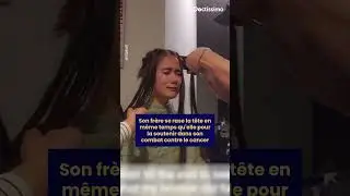 Son fr&egrave;re se rase la t&ecirc;te pour soutenir sa soeur atteinte d'un cancer 🥺