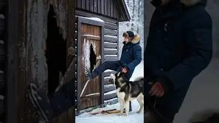 Loyal Dog Leads Rescuer to Trapped Man &mdash; Winter Survival!🥹 #dog #rescue