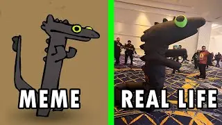 Toothless Dancing Original Vs Real life