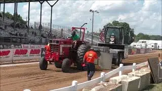 12,000LB TOO HOT TO FARM TRACTORS AT THE ELKHART COUNTY, INDIANA FAIR TRACTOR PULL JULY 24TH, 2025
