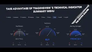 TAKE ADVANTAGE OF TRADINGVIEW TECHNICAL INDICATOR SUMMARY MENU