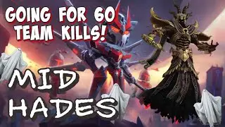 HADES MID GAMEPLAY SMITE SEASON 9 - OUR TEAM GOES FOR 60 KILLS