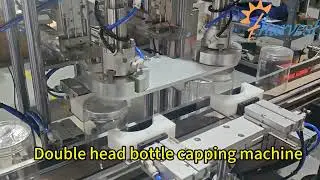 Dual Head Capping Machine for Bottle , Automatic Screw Capper