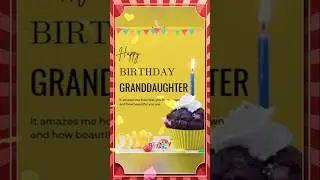 Happy Birthday Granddaughter/Birthday Wishes For Granddaughter #shortsfeed#song  @wishes_foru