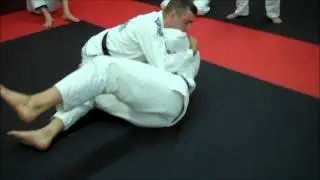 Side control escape variation: Shoulder walk