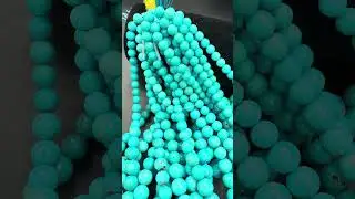 Turquoise Round Beads Graduated 6-14mm #diyjewelry #turquoise #michaelgems