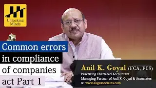 Common Errors in Compliance of Companies Act Part 1: Avoiding Pitfalls and Ensuring Legal Compliance