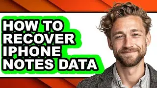 How to Recover Iphone Notes Data (only Way)