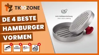 De 4 beste hamburger mallen, hamburger persen