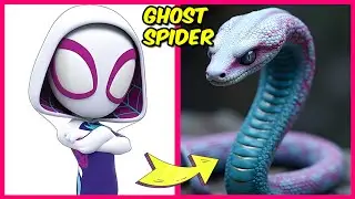 How Marvel's Spidey Characters Look As Snakes + Real Ones Quiz + Favorites Things! 🐍🕷️| Ghost Spider