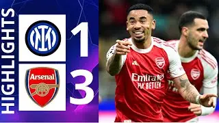INTER MILAN vs ARSENAL (1-3) Extended HIGHLIGHTS | UEFA Champions League