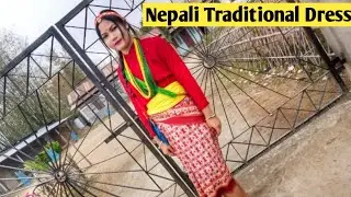 WEARING NEPALI TRADITIONAL DRESS || Millitia Dimple Boro