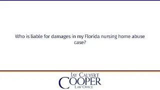 Who is liable for damages in my Florida nursing home abuse case?