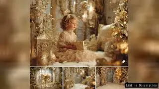 Mehofond Photography Background Winter Christmas Vintage Room Glitter Xmas Tree Kids Family Portrait