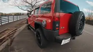 Hummer H3 Red 🖤 japan #japan#h3