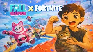 Juego al NUEVO MODO de Fall Guys x Fortnite!