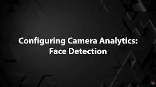 Configuring Camera Analytics: Face Detection