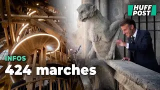 Les tours de Notre-Dame de Paris inaugur&eacute;es par Emmanuel Macron apr&egrave;s cinq ans de restauration