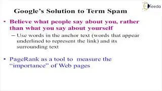 Web Spam - Link Analysis - Big Data Analytics