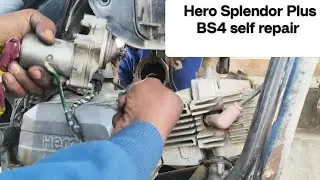 Hero Splendor Plus self repair Apna auto service #bike #automobile #scross #shorts #india #onepiece 