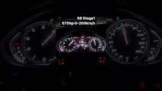 Audi S8 Stage 1 Acceleration #shorts