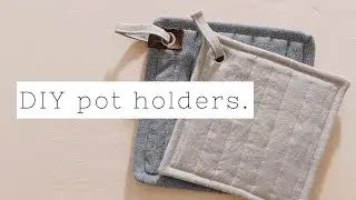 how to sew pot holders tutorial.