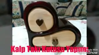 Heart Shape Bandsaw box - reclaimed wood step by step build. Kalp Takı Kutusu Yapımı.