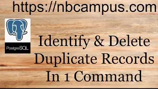 Find and delete duplicate records in PostgreSQL