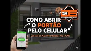 Como abrir o portão pelo celular usando a central de alarme Intelbras via PGM?