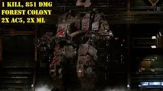 MWO Dragon DRG-1N 1 kill 851 Dmg Forest Colony