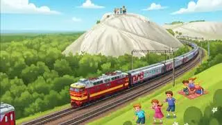 छुक छुक करती रेलगाडी सॉन्ग Train cartoon video song bacho ka man pasand cartoon 