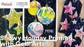 Online Class: Snowy Holiday Printing with Gelli Arts&reg; | Michaels