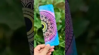 DIY Bookmark✨| #shorts #art #satisfying #brushpen #diy #diybookmark #bookmark #mandala @nimoart.