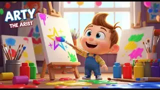 Arty the Artist Draws a Star | Popular Nursery Rhyme For Kids | Sing Along With Kids