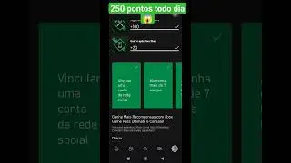 #rewards #xbox todo dia 250 pontos #gamepass #robux gr&aacute;tis usando pontos