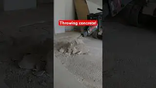 It's so satisfying to watch! #concrete #concreteremoval #renovation