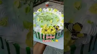 Home made lemon cake. #everyone #utubeshorts #cakedecorating