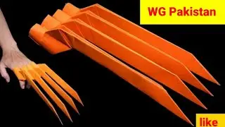 how to make origami wolverine claws|WG Pakistan|#like