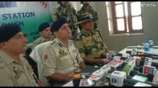 Poonch Police Arrested Five Persons and One Lady With IED,Pisto,Megze, Round and 6 Kg Drugs