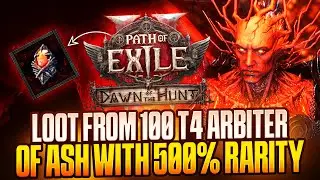 POE 2 &mdash; добыча из 100 Арбитров Пепла с редкостью 500%!