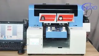 Desktop Small Size a4 UV printer print on stainless steel plate