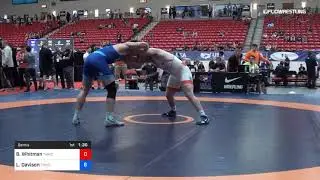 92 Kg Semis Brandon Whitman Tar Heel Wrestling Club Vs Lucas Davison TMWC