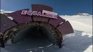 La Plagne perfect for beginners skiing blue piste Tunel