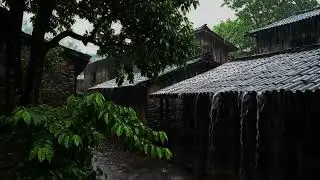 Heavy thunderstorm & pouring rain | Deep Sleep Sounds, insomnia relief (No Mid-roll Ads)