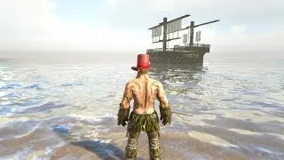 Ark survival  Pirate ship on a Mosa
