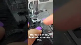 Sewing Machine Tip for Custom Wigs:Double your tracks and then sew onto your wig cap.